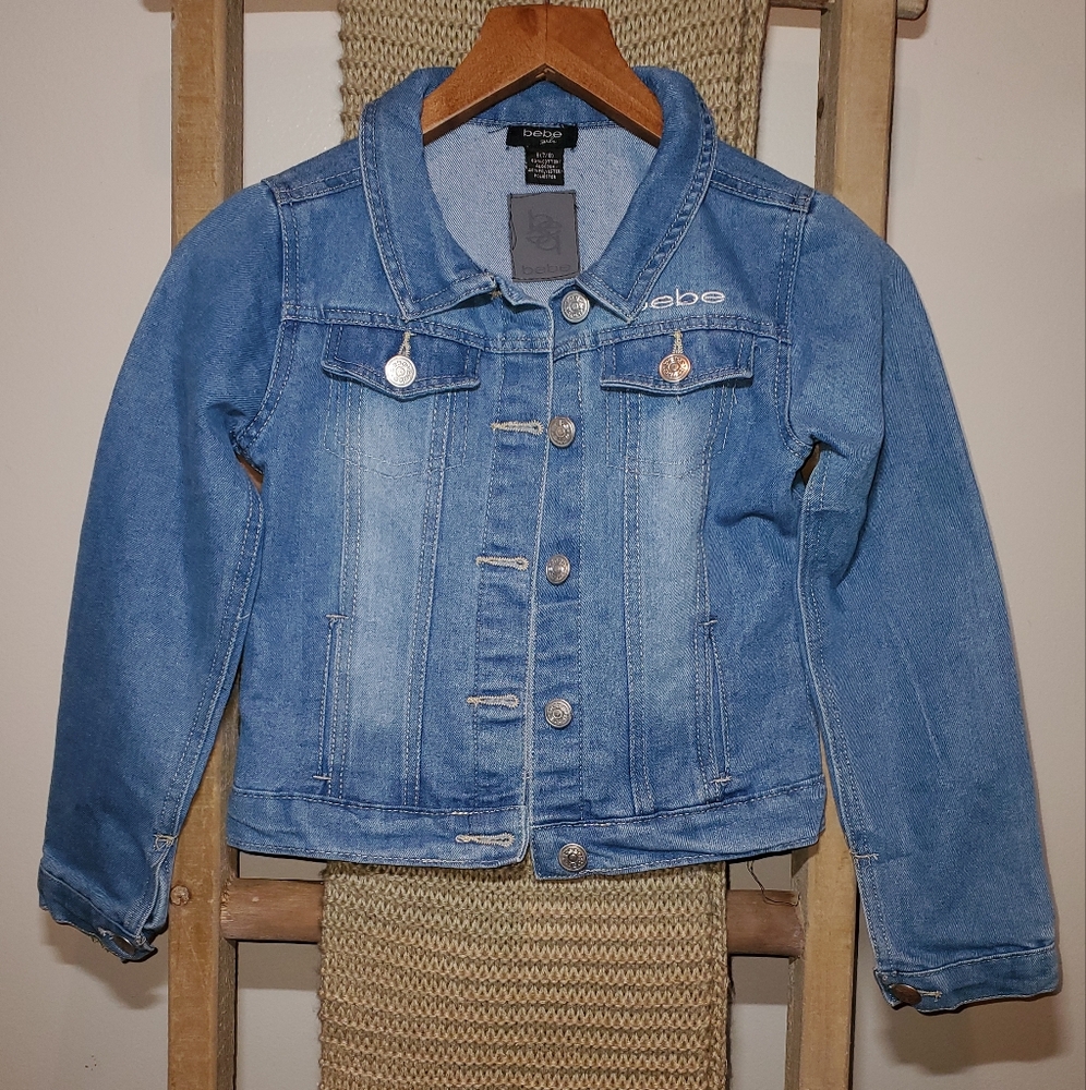 Girl's Bebe Blue Denim Jacket